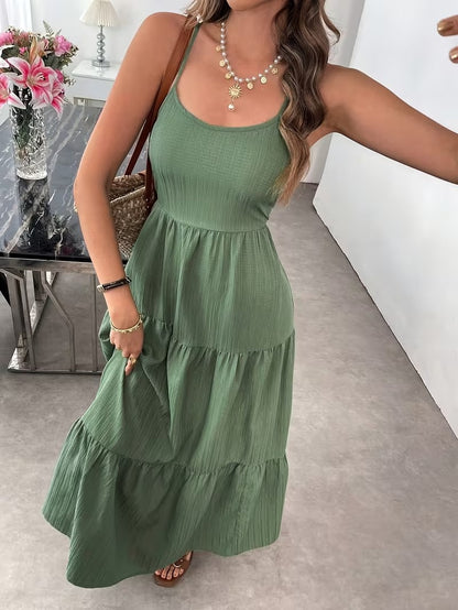 Solid Color Off-the-Shoulder Dress for Women