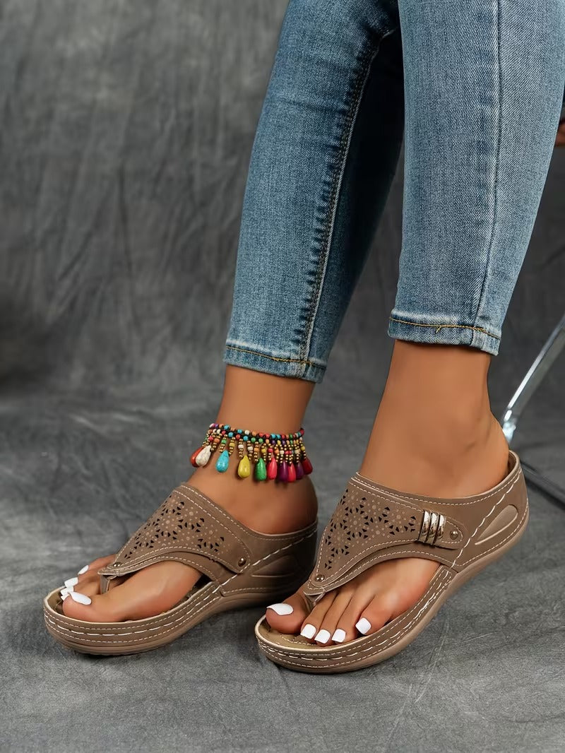 CloudStep Chic Wedge Sandals for Women – Lightweight, Breathable, & Pain-Free Daily Wear