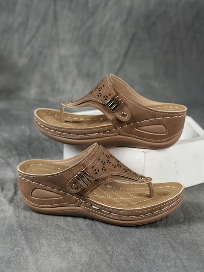 CloudStep Chic Wedge Sandals for Women – Lightweight, Breathable, & Pain-Free Daily Wear