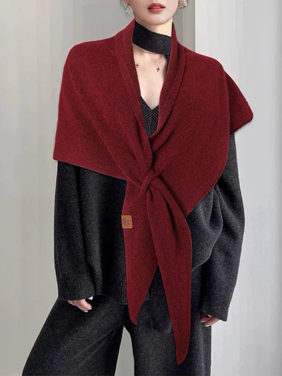 💝💝Women's Trendy Solid Knitted Shawl