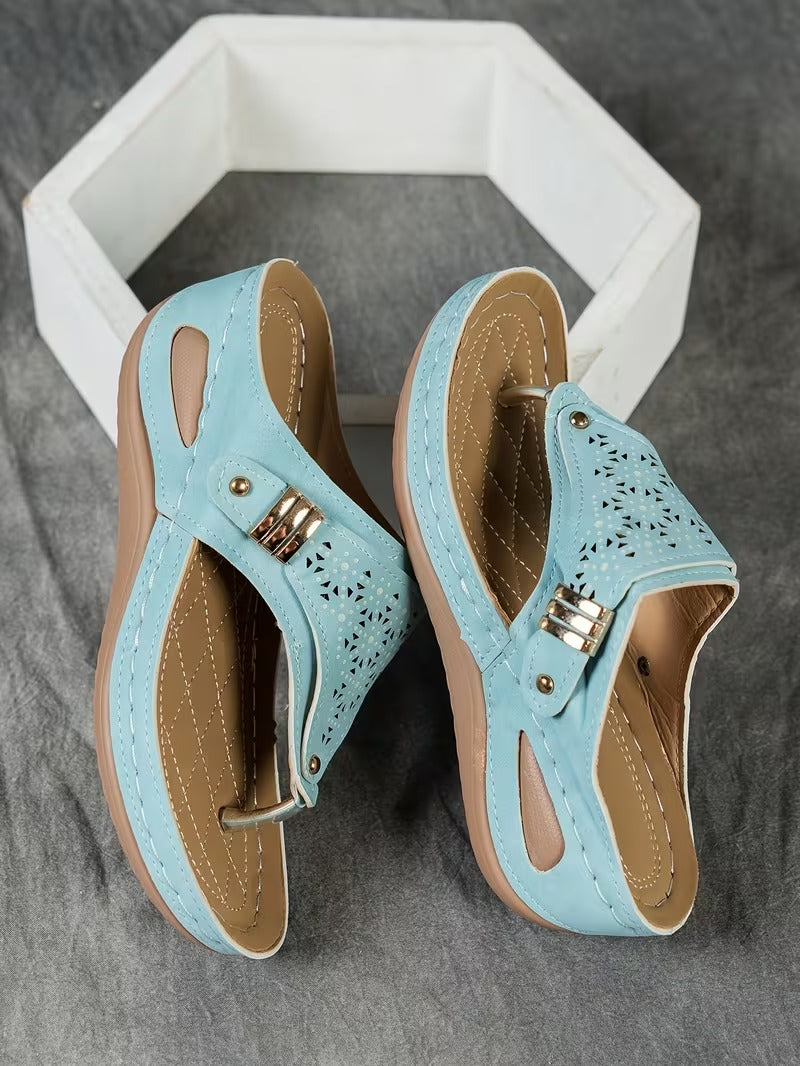 CloudStep Chic Wedge Sandals for Women – Lightweight, Breathable, & Pain-Free Daily Wear