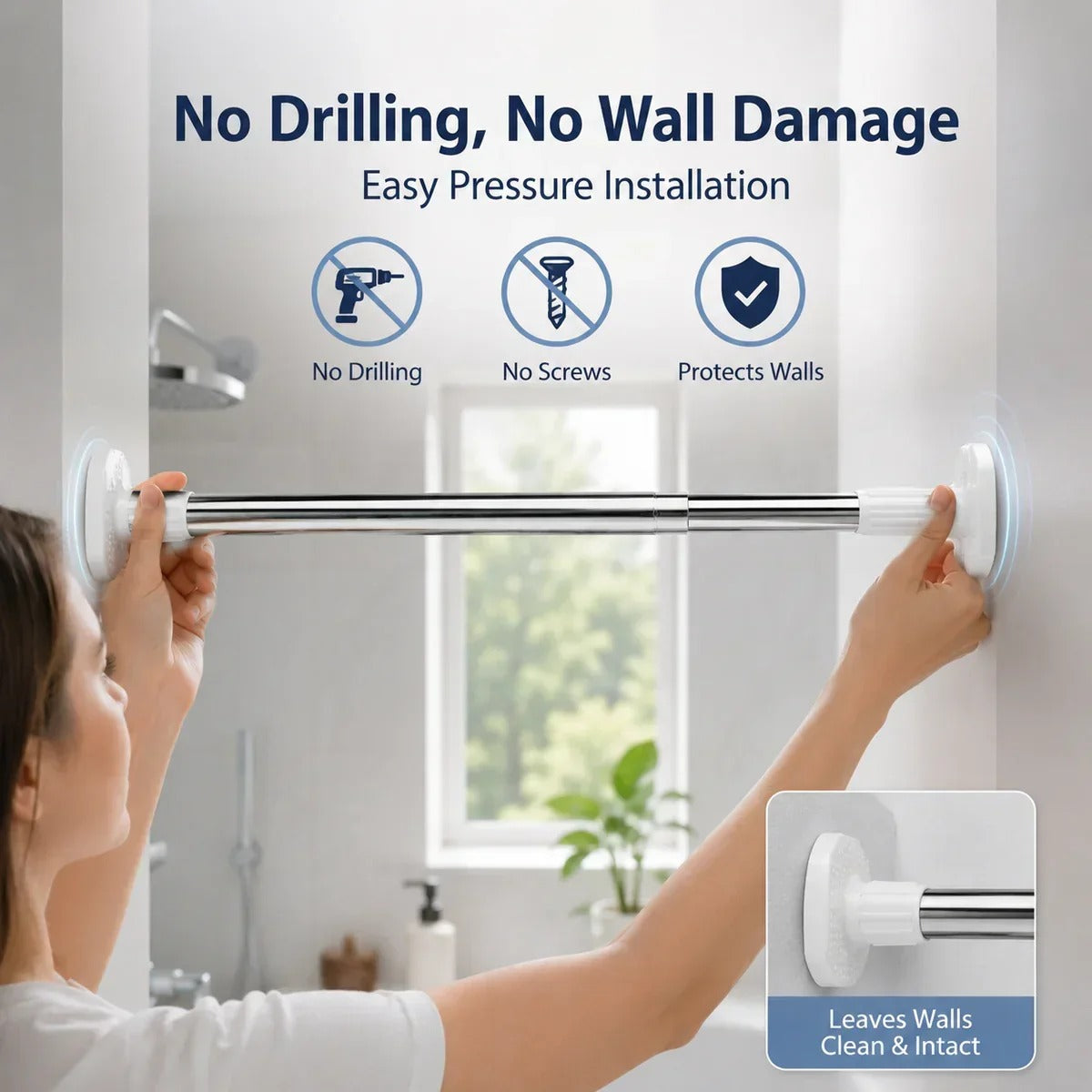 Drill-Free Adjustable Rod