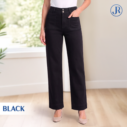 RinlyJeans - Double-Lock High Waist Tummy Control Comfort Jeans