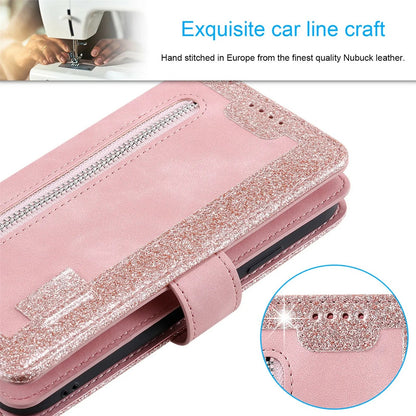 Luxury Zipper Wallet Phone Case for iPhone