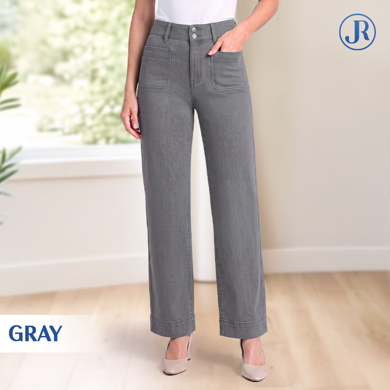 RinlyJeans - Double-Lock High Waist Tummy Control Comfort Jeans