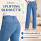 RinlyJeans - Double-Lock High Waist Tummy Control Comfort Jeans