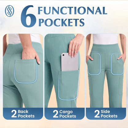 Women's Tummy-control Ultra Stretch Scrub Pants