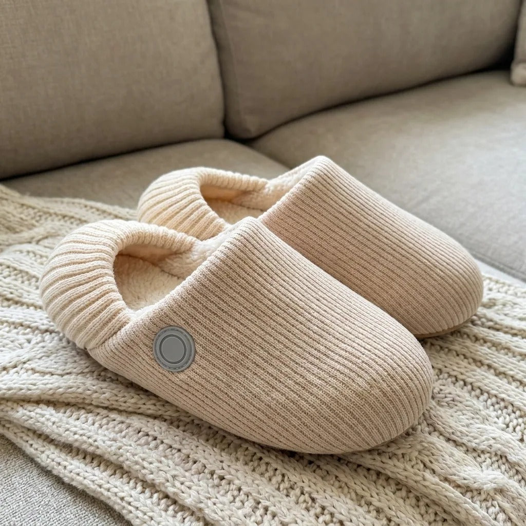 CozyStep — Rechargeable Heated Slippers