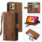 Luxury Zipper Wallet Phone Case for iPhone
