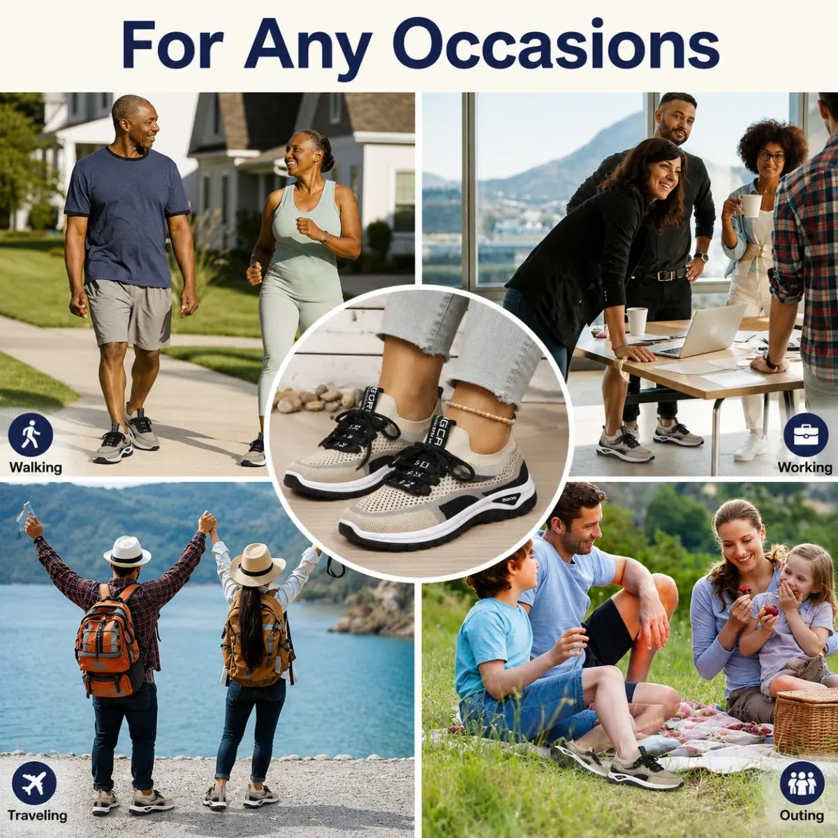 Orthora Comfy - Comfy Arch Support Orthopedic Sneakers for Seniors