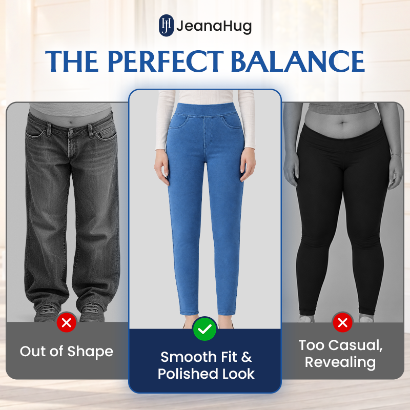 JeanaHug - Stretchy Pull-On Denim Leggings