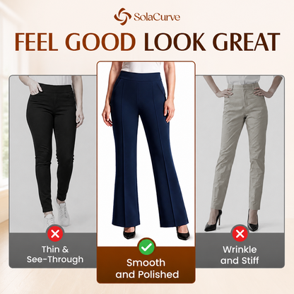 The Comfort Flex Tummy-Control Ponte Pants for Women 50+