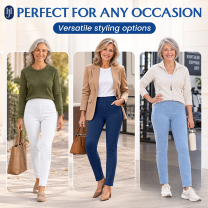 JeanaHug - Stretchy Pull-On Denim Leggings