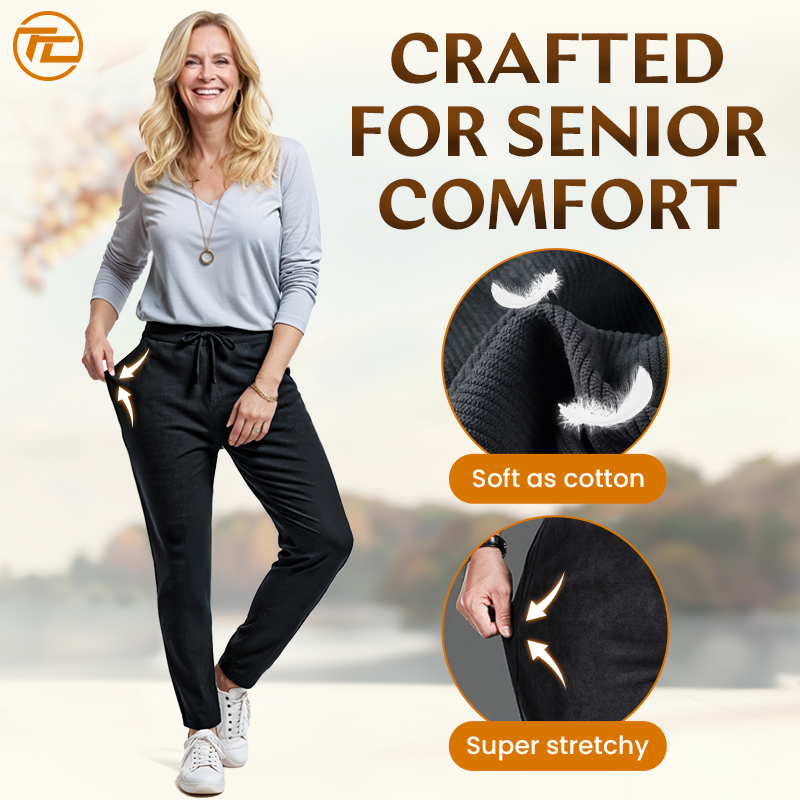 Cozy Stretch Corduroy Pants for Seniors