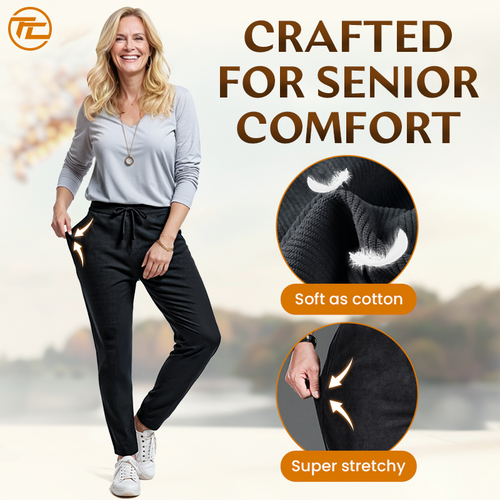 Cozy Stretch Corduroy Pants for Seniors