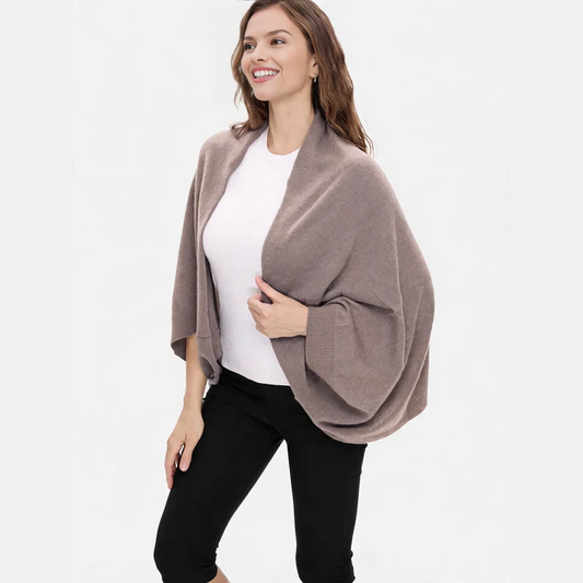 The Elowen Wrap – Premium Merino Wool Wearable Shawl