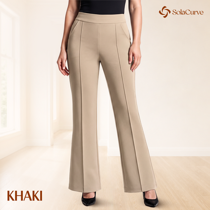 The Comfort Flex Tummy-Control Ponte Pants for Women 50+
