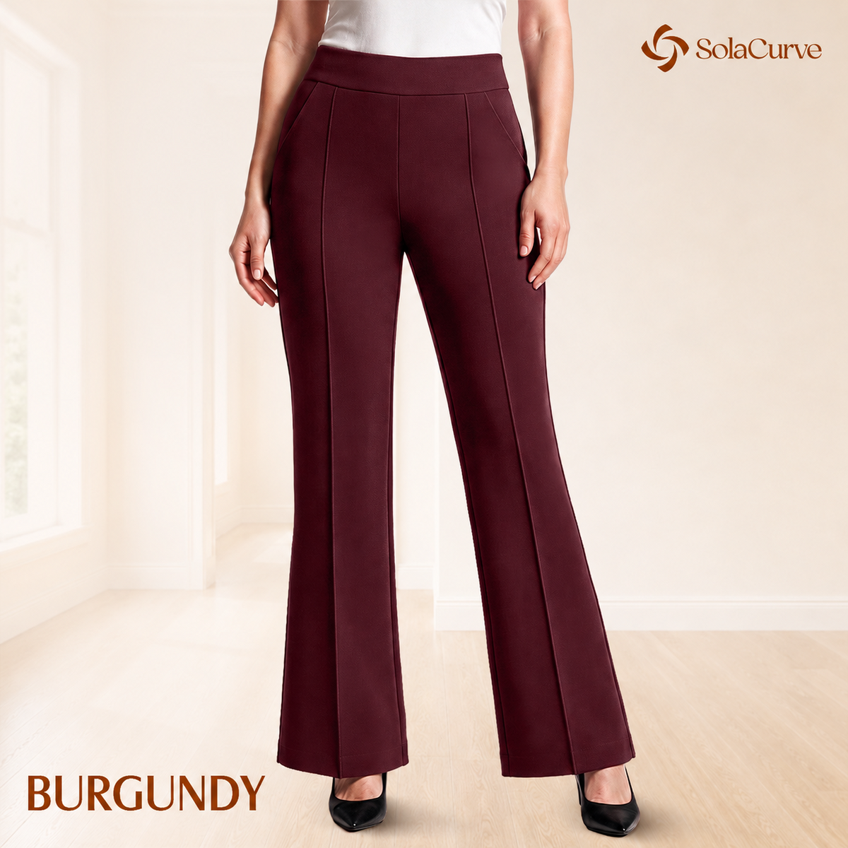 The Comfort Flex Tummy-Control Ponte Pants for Women 50+