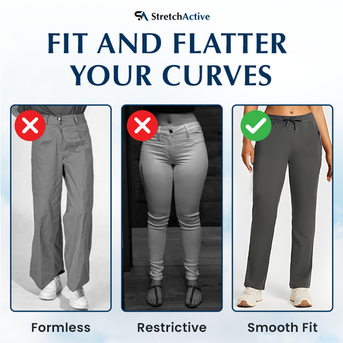 Women's Ultra Stretch Ice Silk Comfort Casual Pants