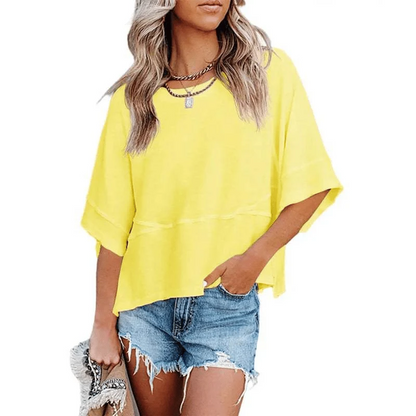 Women's Summer Casual Batwing Half-Sleeve T-Shirt