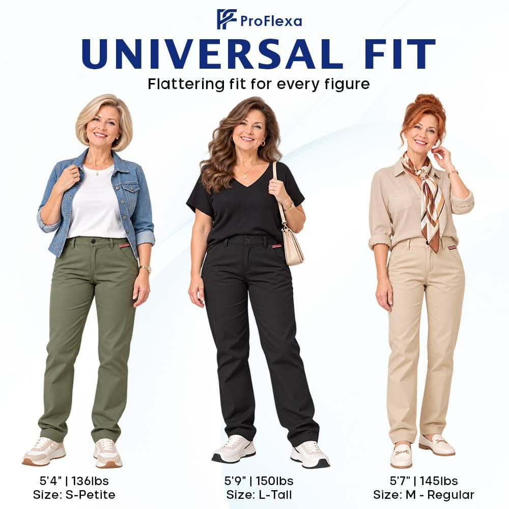 ProFlexa - Women's Easy-Fit Stretch Trousers