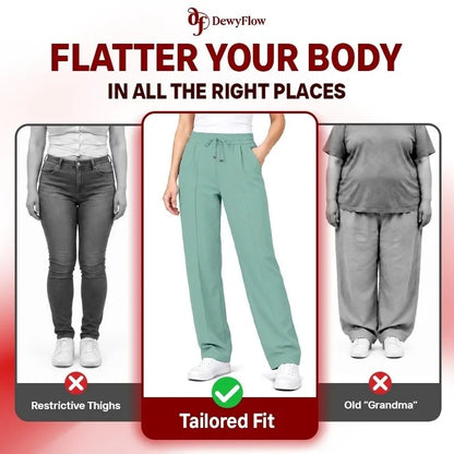 DewyFlow - #1 Elastic Waist Stretch Dress Pants for Seniors