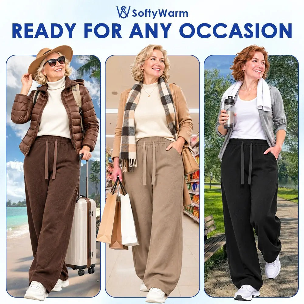 SoftyWarm - Women Cozy Fleece-Lined Relaxed Pants