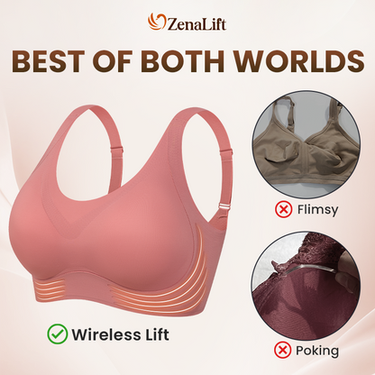 Supportive Wireless Lift Bra for All-Day Comfort