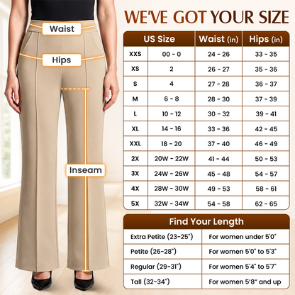 The Comfort Flex Tummy-Control Ponte Pants for Women 50+