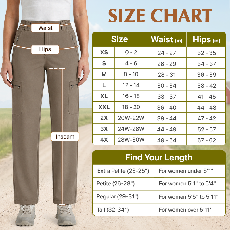 Women's Comfort Stretch Quick-Dry Cargo Pants