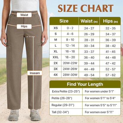 Women's Comfort Stretch Quick-Dry Cargo Pants