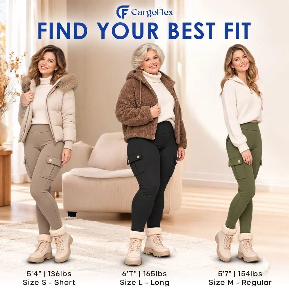 CargoFlex - Women’s High-Waist Stretch Cargo Leggings with Pockets