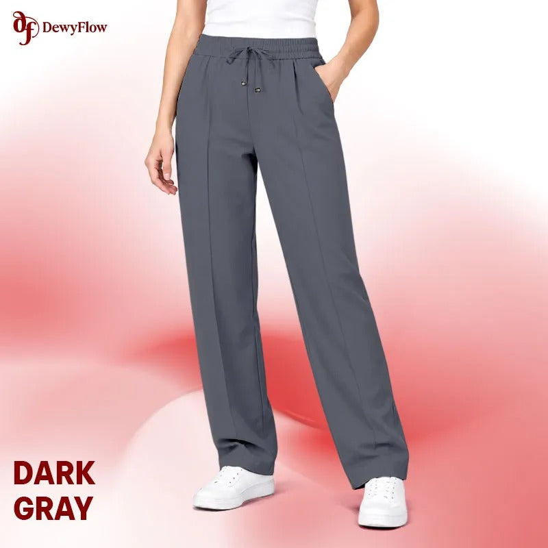 DewyFlow - #1 Elastic Waist Stretch Dress Pants for Seniors