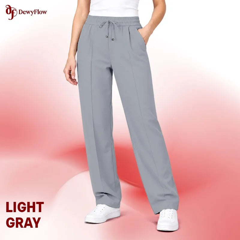 DewyFlow - #1 Elastic Waist Stretch Dress Pants for Seniors