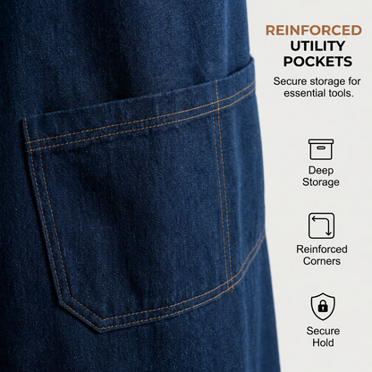 Cloud-Fit Denim Apron
