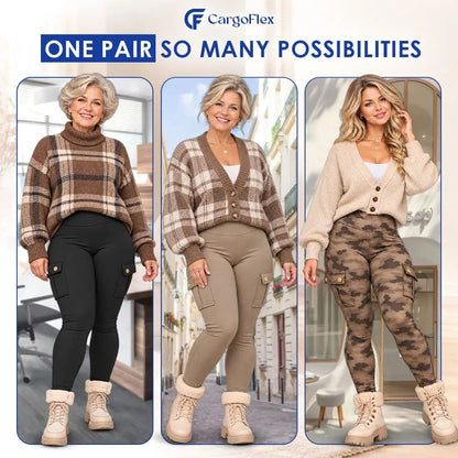 CargoFlex - Women’s High-Waist Stretch Cargo Leggings with Pockets