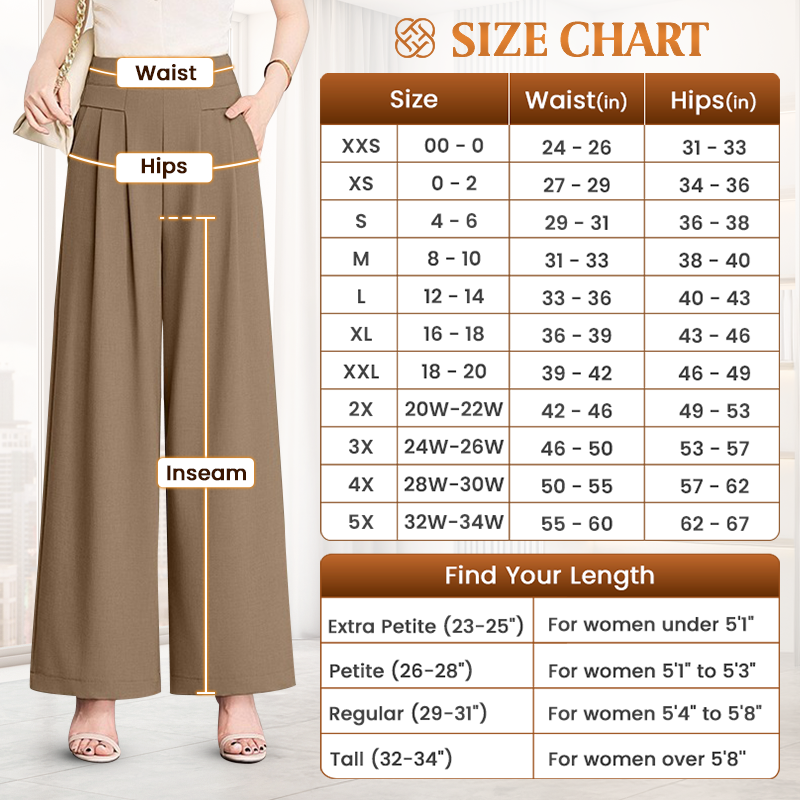Drapey Soft Elegant High-Waisted Wide-Leg Pants