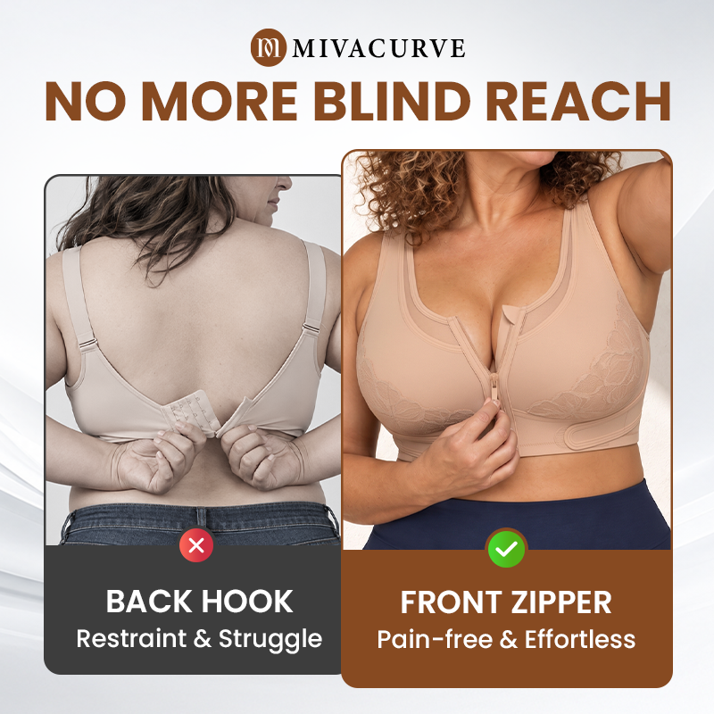 MivaCurve - Posture-Support & Bounce-Control Zipper Bra
