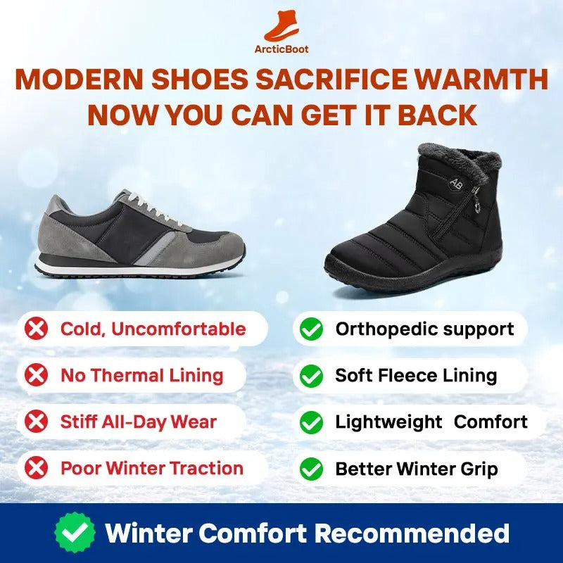 ArcticBoot - Thermal Waterproof Fleece-Lined Zip-Up Boots