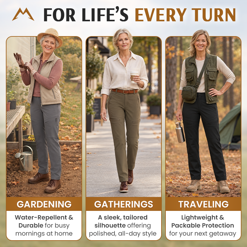 FlexLaria - Women's Stretch Outdoor Utility Cargo Pants