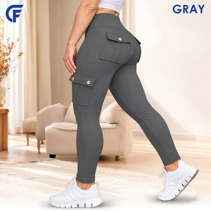 CargoFlex - Women’s High-Waist Stretch Cargo Leggings with Pockets