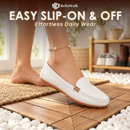 BellaWalk - Women's Comfort Soft Leather Slip-On Moccasins