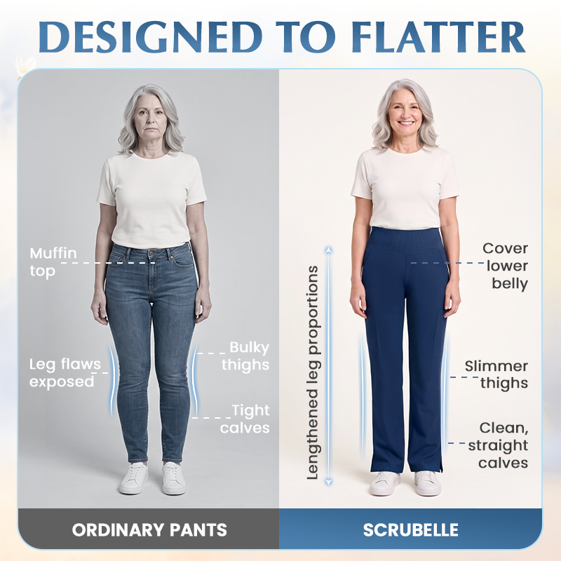 Women's Tummy-control Ultra Stretch Scrub Pants