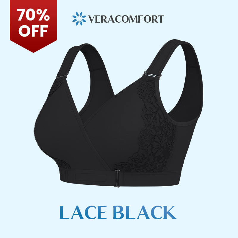 Veracomfort - Velcro Front-Wrap & Straps Adaptive Comfort Bra