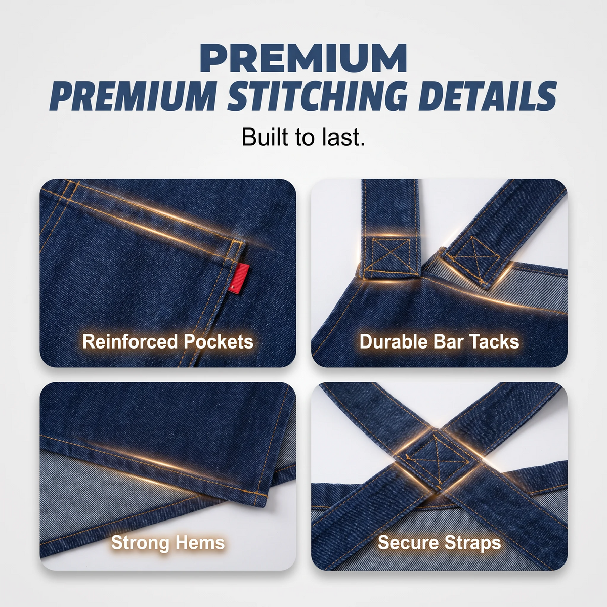 Cloud-Fit Denim Apron