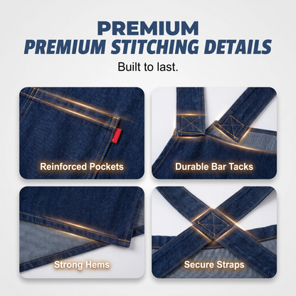 Cloud-Fit Denim Apron