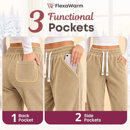 FlexaWarm - Cozy Stretch High-Waisted Corduroy Pants for Seniors