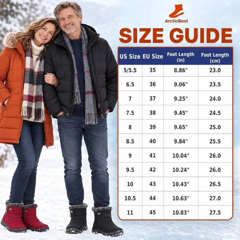 ArcticBoot - Thermal Waterproof Fleece-Lined Zip-Up Boots