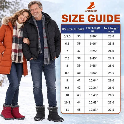ArcticBoot - Thermal Waterproof Fleece-Lined Zip-Up Boots