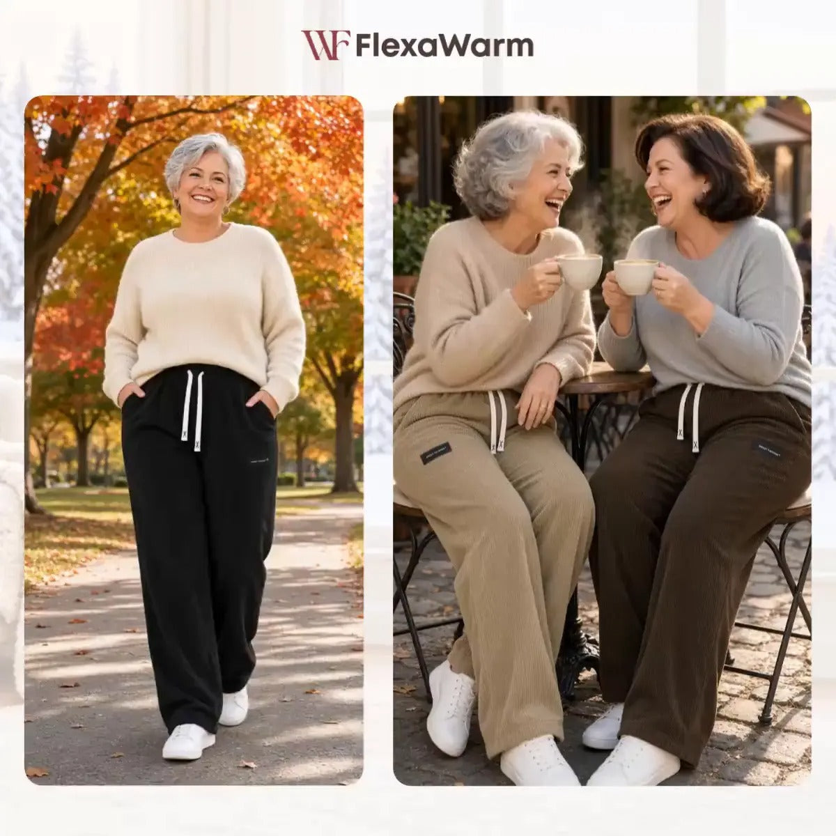 FlexaWarm - Cozy Stretch High-Waisted Corduroy Pants for Seniors